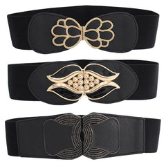 Women's Waist Belt Cover Skinny Elastic Decorative Dress Belt