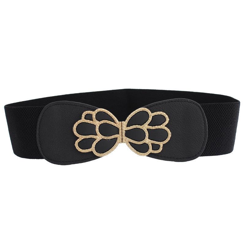 Women's Waist Belt Cover Skinny Elastic Decorative Dress Belt