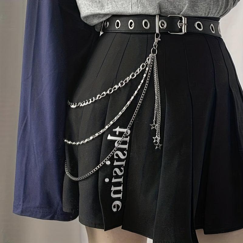 Star Pendant Chain For Pant Metal Trousers Jeans Key Chain