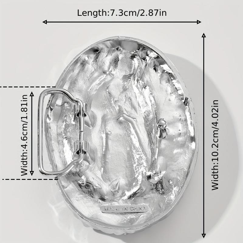 Vintage Virgin Mary Belt Buckle for DIY