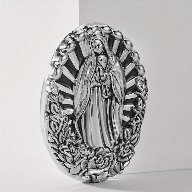 Vintage Virgin Mary Belt Buckle for DIY