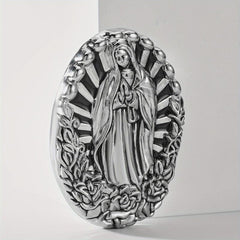 Vintage Virgin Mary Belt Buckle for DIY