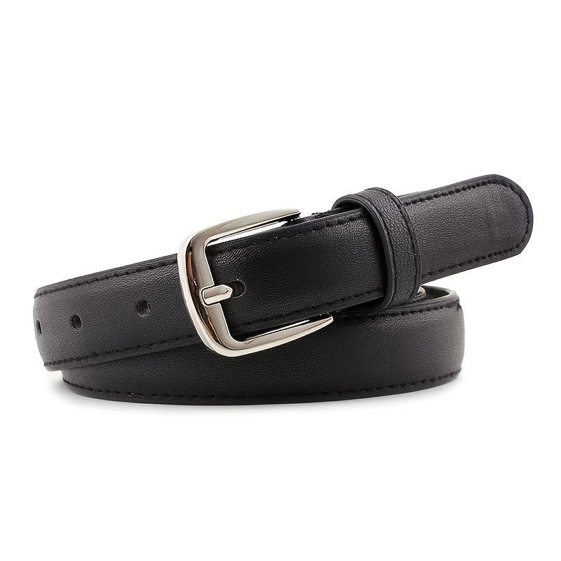 Women's Pin Buckle Leather Belt for Jeans