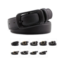Women's Pin Buckle Leather Belt for Jeans