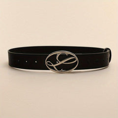 Musical Note Buckle Belt PU Leather Casual Jeans Pants Belts