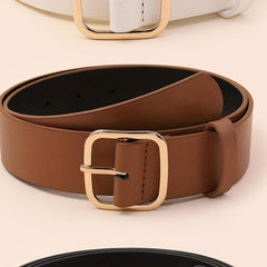 3pcs Square Pin Buckle Belt for Women
