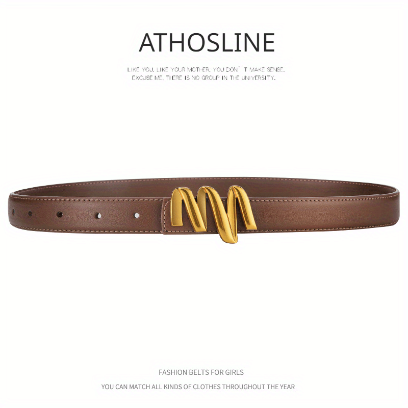 Geometric Buckle Belt Solid Vintage Causal Belt