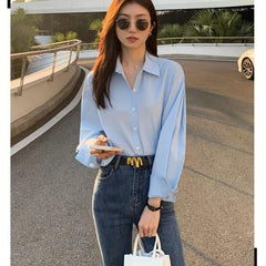 Geometric Buckle Belt Solid Vintage Causal Belt