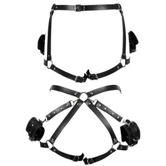 Punk Waist Harness Belt Leather Lingerie Leg Body Garter Gothic