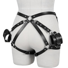 Punk Waist Harness Belt Leather Lingerie Leg Body Garter Gothic