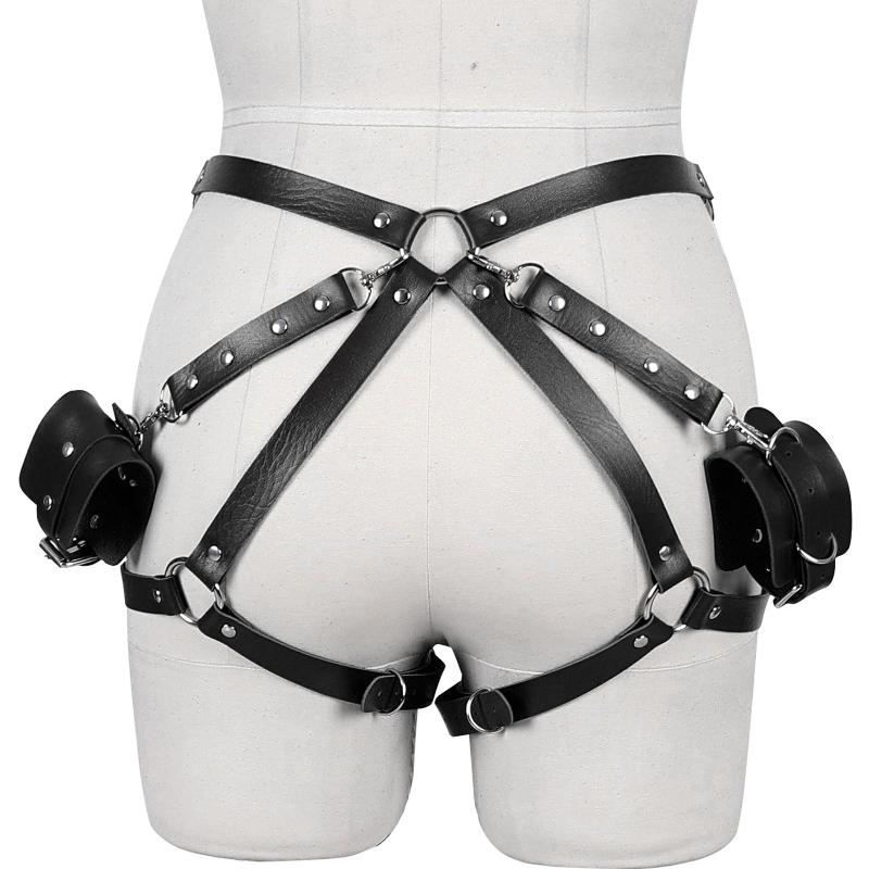Punk Waist Harness Belt Leather Lingerie Leg Body Garter Gothic