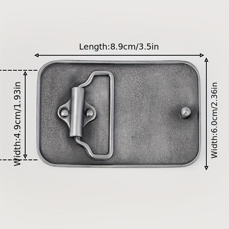 Gothic Letter Belt Buckle Leather Waistband Parts DIY