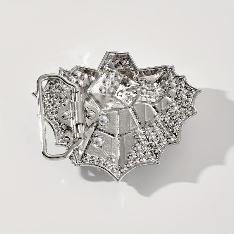 Vintage Silvery Spider Belt Buckle for DIY