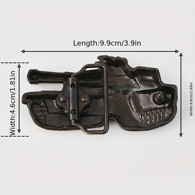 Vintage Tank Belt Buckle For Women & Men - Western Cowboy Cowgirl