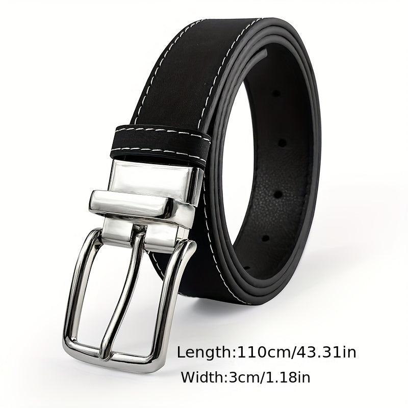 Unisex Vintage Pin Buckle Belt Casual PU Belt Jeans Pants Belt