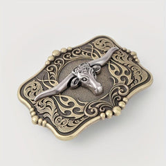 Western Bull Head Belt Buckle For Women & Men