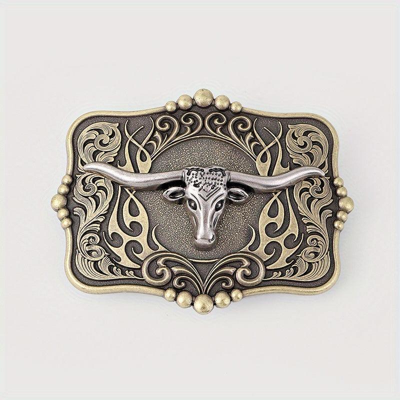 Western Bull Head Belt Buckle For Women & Men