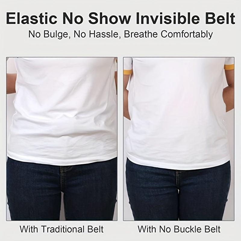 4pcs Elastic Stretch Belts No Buckle Set