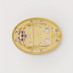 Vintage Horse Head Belt Buckle For Men & Women Oval Leather Waistband Parts