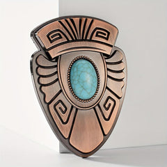 Vintage Carved Belt Buckle Western Cowboy Cowgirl Accessories