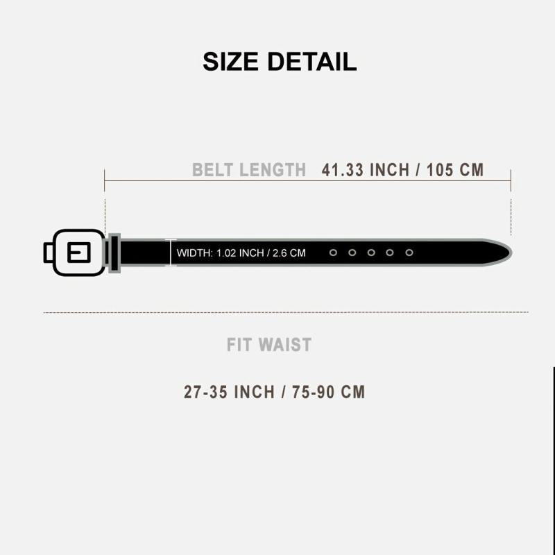 Y2K Western Buckle Belt Vintage Belt PU Leather Belt