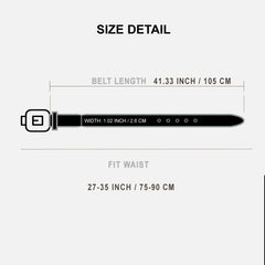 Y2K Western Buckle Belt Vintage Belt PU Leather Belt