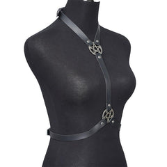 Punk Neck & Waist Belt Pentagram Chest Harness