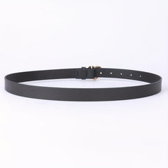 Heart-Shaped Golden Buckle Belt PU Leather Casual Jeans Belts