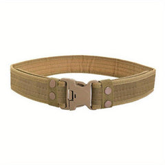 Men's Tactical Belt Plastic Buckle Camouflage Nylon Foam Belt