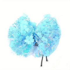Sequin Mesh Bowknot Sash Belt Lace Up Wax Rope Waist Belt