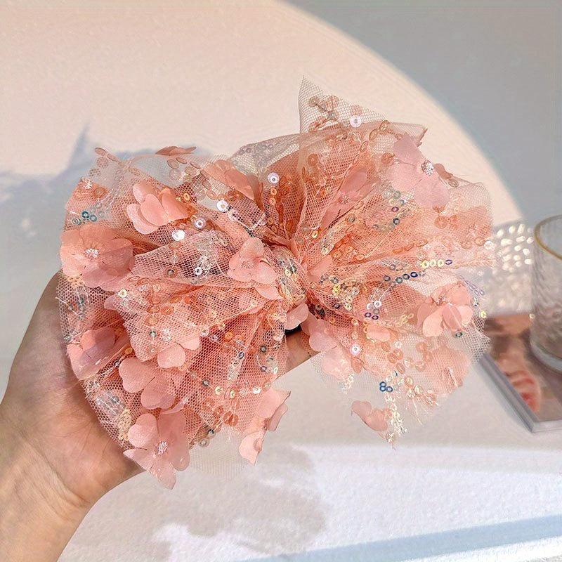 Sequin Mesh Bowknot Sash Belt Lace Up Wax Rope Waist Belt