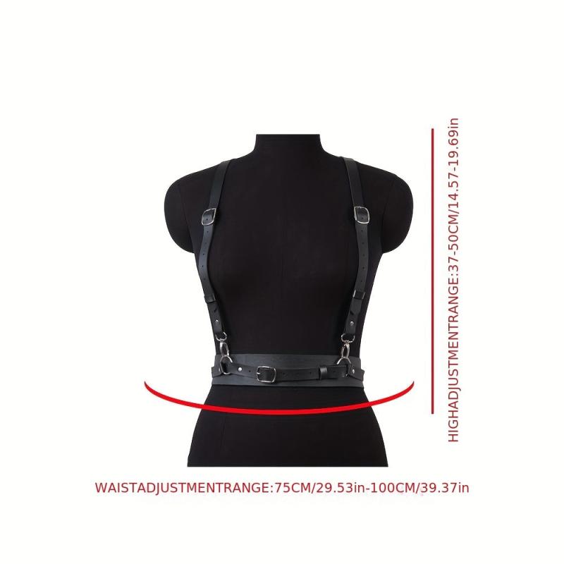 PU Leather Harness Belt for Women and Girls
