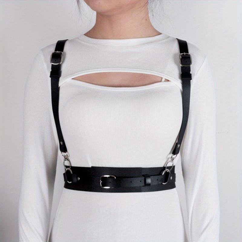 PU Leather Harness Belt for Women and Girls