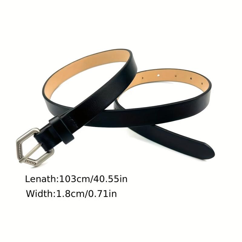 Vintage Arrow Buckle PU Belt Solid Casual Belt Unisex Jeans Pants Belt