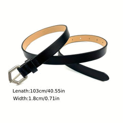 Vintage Arrow Buckle PU Belt Solid Casual Belt Unisex Jeans Pants Belt