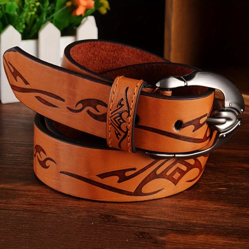 Men's Pin Buckle Leather Belt Casual Jeans Pants Waist Strap