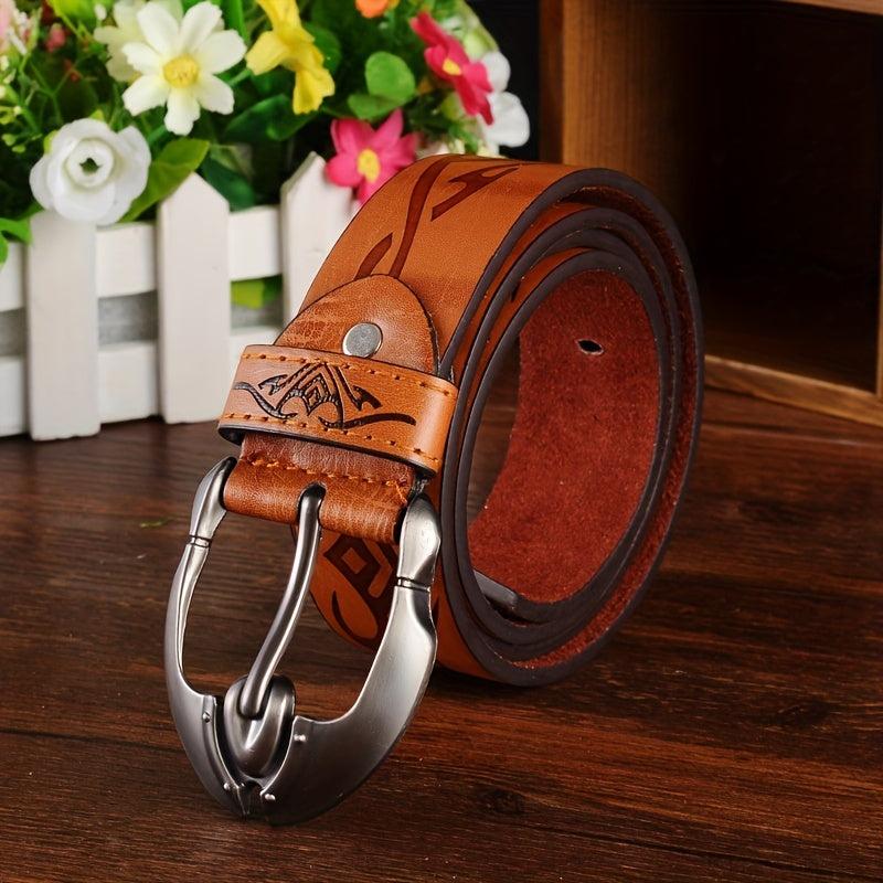 Men's Pin Buckle Leather Belt Casual Jeans Pants Waist Strap