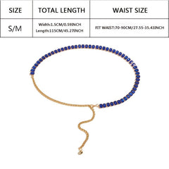 Rhinestone Belt Zircon Thin Waist Chain Girl Waist Chian