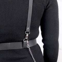 Women's Sexy Dark Punk Harness Belt Shoulder Strap Decoration