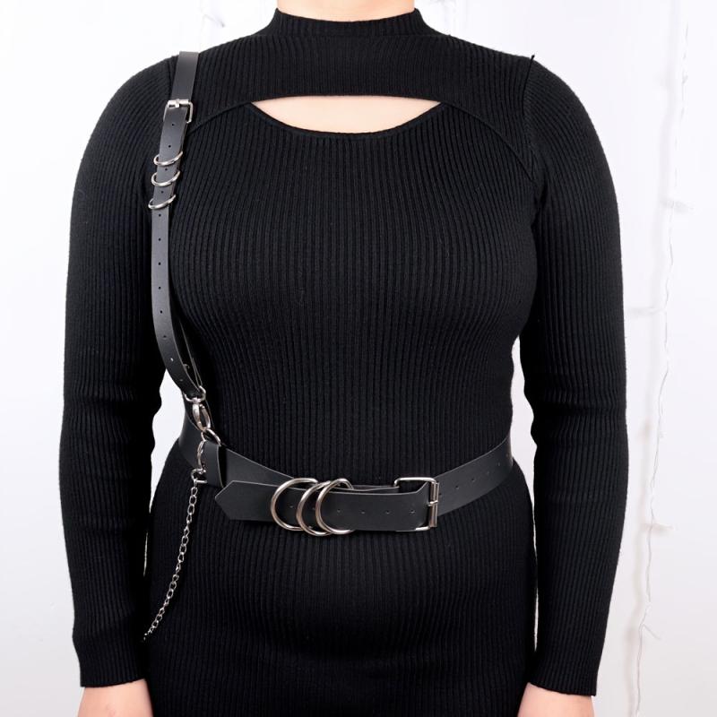 Women's Sexy Dark Punk Harness Belt Shoulder Strap Decoration