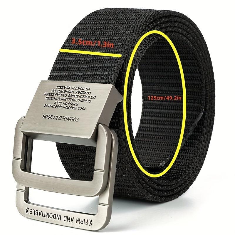 Double Ring Nylon Casual Belt Young People Outdoor Belt