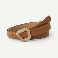 Geometric Snap Buckle Belt for Pants Jeans Ladies Dress