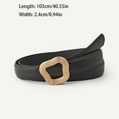 Geometric Snap Buckle Belt for Pants Jeans Ladies Dress