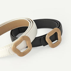 Geometric Snap Buckle Belt for Pants Jeans Ladies Dress
