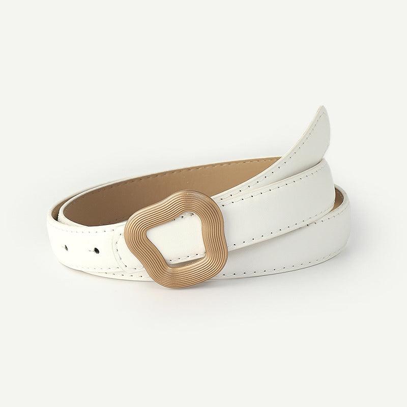Geometric Snap Buckle Belt for Pants Jeans Ladies Dress