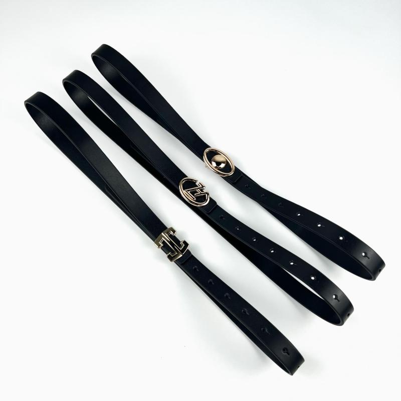 Stylish Buckle Thin Leather Belt Casual Waist Belt for Women