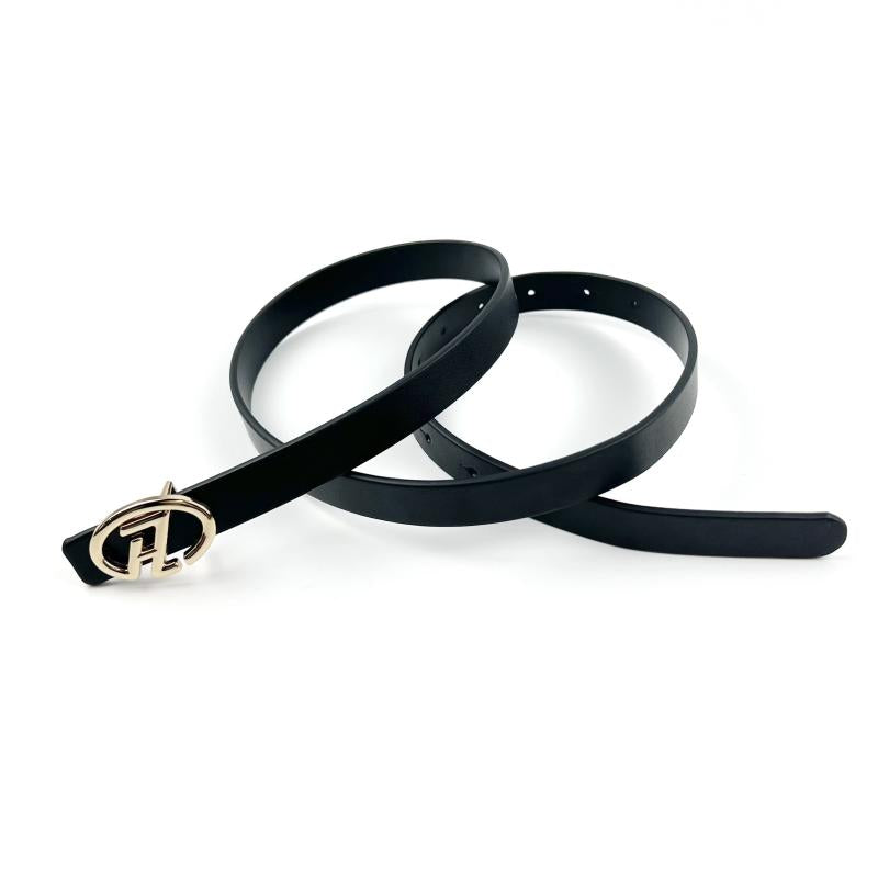 Stylish Buckle Thin Leather Belt Casual Waist Belt for Women
