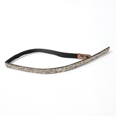 Yellow Full Rhinestone Elastic Belt for Party Prom