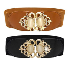 Rhinestone Waist Belt Wide Wrap Cinch Corset Wide Belt For Women