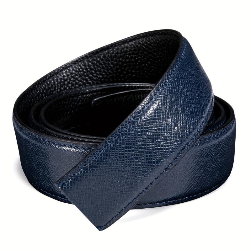 Men's Leather Belt Waist Stap Without Buckle Durable Business Fit